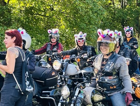 Motorrad Rueckblick einhorntreffen